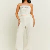 Pantaloni Wide Leg in Lino Bianchi^Tally Weijl Best Sale