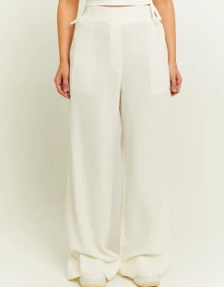 Pantaloni Wide Leg in Lino Bianchi^Tally Weijl Best Sale