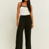 Pantaloni Wide Leg in Raso Neri^Tally Weijl Cheap