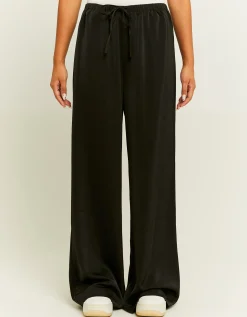 Pantaloni Wide Leg in Raso Neri^Tally Weijl Cheap