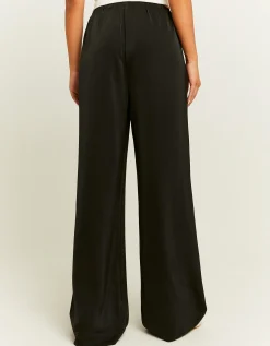 Pantaloni Wide Leg in Raso Neri^Tally Weijl Cheap