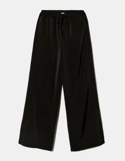 Pantaloni Wide Leg in Raso Neri^Tally Weijl Cheap