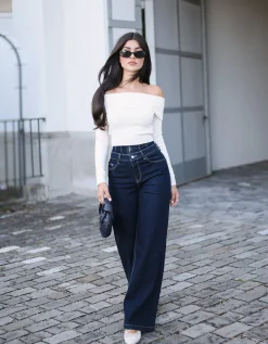 Wide Leg Jeans con Dettagli in Vita^Tally Weijl Best Sale