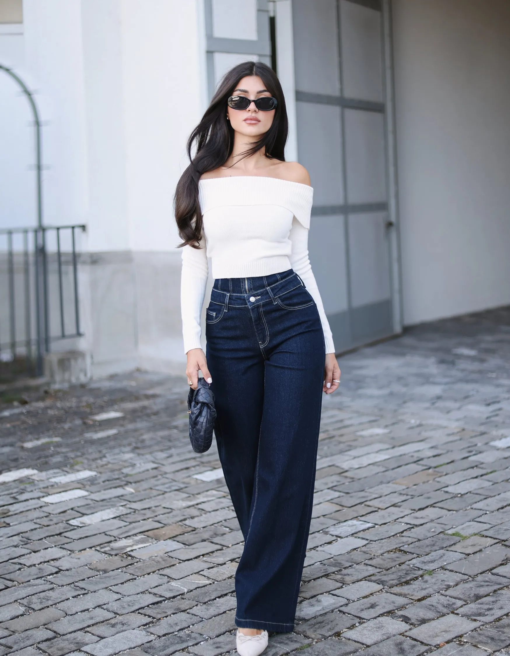 Wide Leg Jeans con Dettagli in Vita^Tally Weijl Best Sale